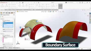 Boundary Surface in SolidWorks | Surface Extrude in SolidWorks | SolidWorks Surface Feature | SW2023