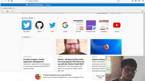 Tutorial Integrating twitter api with codeigniter