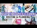 EXTREME SPEED CLEAN WITH ME | NIGHT TIME SPEED CLEANING MOTIVATION | CLEANING ROUTINE + PLAN WITH ME