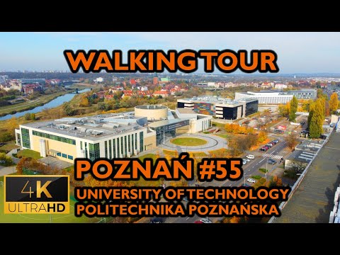 ⁴ᴷ⁶⁰ ?? Poznan/Poland Walking Tour - #55 - University Of Technology (October 2021) [4K]