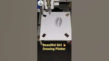 Beautiful Girl 👩| Drawing CNC Pen Plotter😋 #srilanka #plotter #drawing #girl