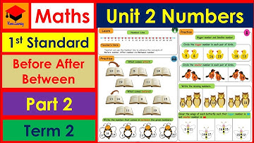 Numbers- 1st Std- Maths- Unit- 2- Pages 23 to 26- Part 2- Term 2- Exercises- With answers