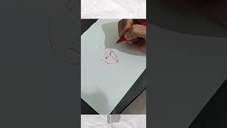 CARA GAMBAR WAJAH BAGI PEMULA | HOW TO DRAW FACE FOR BEGINNER❗  shorts fyp fauziputra