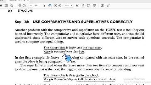 TOEFL Structures Skill 27-28 Form and Use Comparative and Superlative Correctly