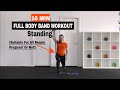 16 Minute FULL BODY Theraband Strength & Shape Workout | Standing Resistance Band Exercises for Tone