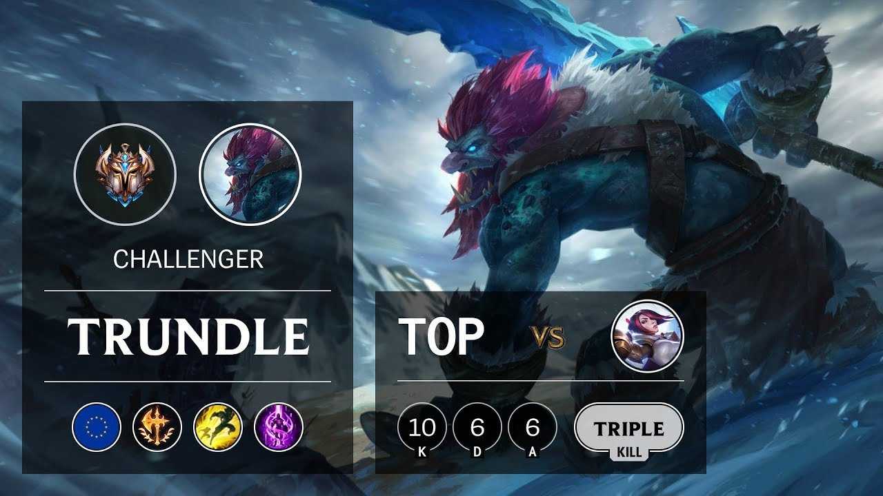 Trundle Top vs Fiora EUW Challenger Patch 9.23 Liên Minh LoL