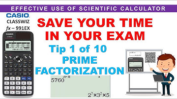 Tip 1 of 10: How to Find Prime Factors in Casio Classwiz 991Ex