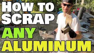 How to scrap aluminum! clean vs dirty metal Sheet Cast Wire rims Diamond Plate gutters siding wheels