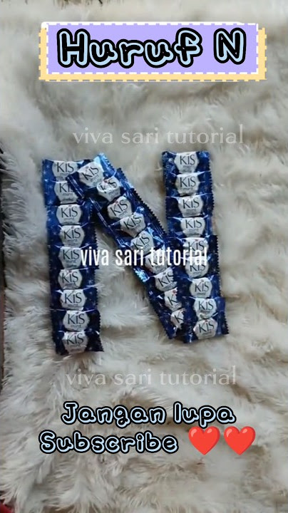 bikin huruf N #buketpermen #giftideas