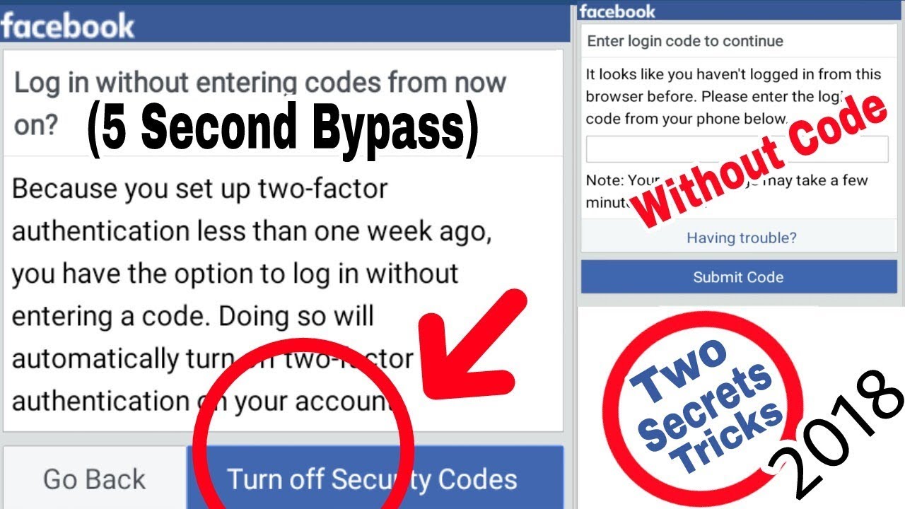 Top 2 Secrets Facebook Login Approval Tricks Without Code Documents Account Login Bypass 18 Youtube