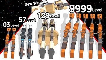 (2025) Gun Up 2048 Level Up Weapon Part -3 All_Level 3D Gameplay (New Update)