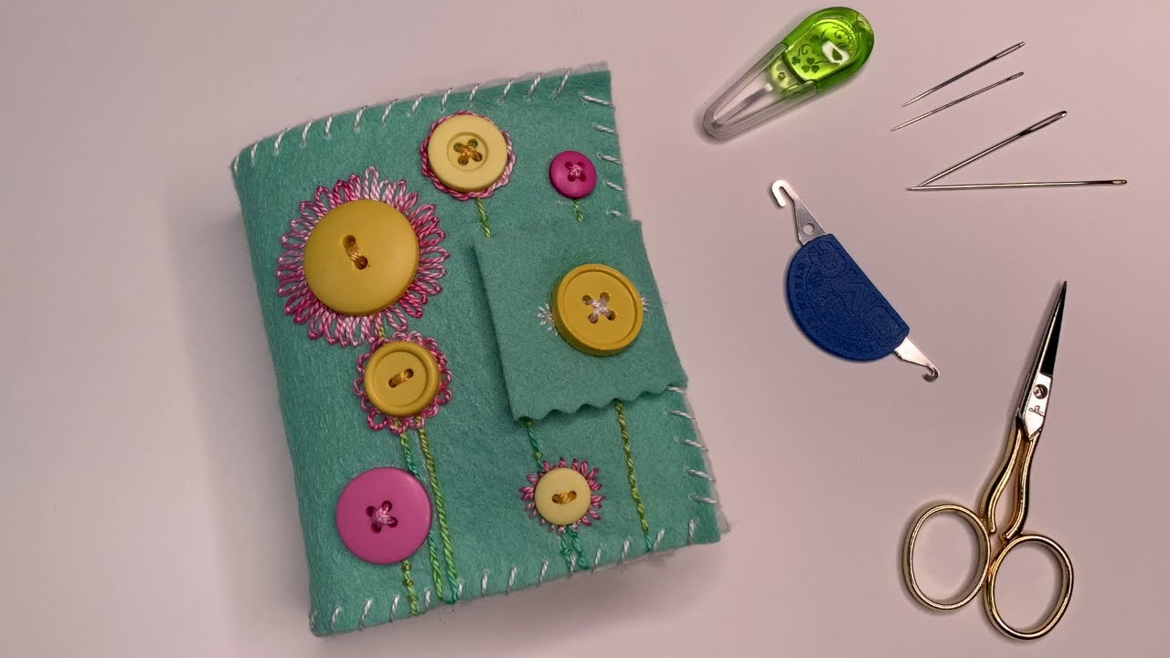 Organize Your Embroidery Notions with a Hand-Stitched Felt Needle