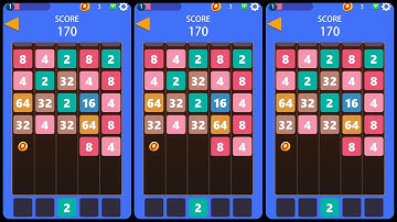 Number drop 2048 puzzle games Game Android Gameplay
