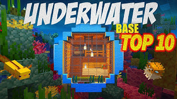 10 Underwater Bases In Minecraft | Top 10 Underwater House Ideas