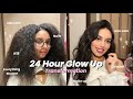 GLOW UP DAY Self Care Transformation Routine نهار ديال العناية الشخصية K18 للشعر