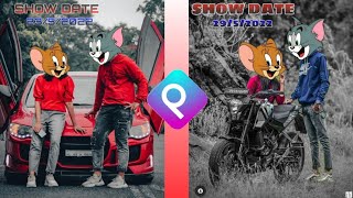 Pre wedding photo editing in mobile | pre wedding photography |   Save the date photo editing screenshot 4