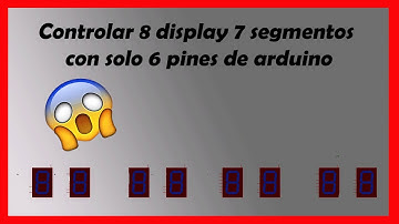 CONTROLAR VARIOS DISPLAY  7 SEG CON 6 PINES DEL CONTROLADOR