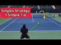 Win More Singles Matches | 1 Simple Tip
