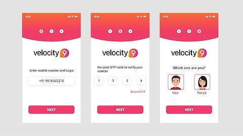 UI Design - OTP VERIFICATION USING ADOBE XD