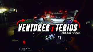 Nguber Raja Ugal Tol Cipali 🔥 Venturer & Terios Bikin Rocky Turbo Kena Mental Sikat Bahu Jalan