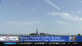 Military Flyover In NYC As Part Of Independence Day Celebration