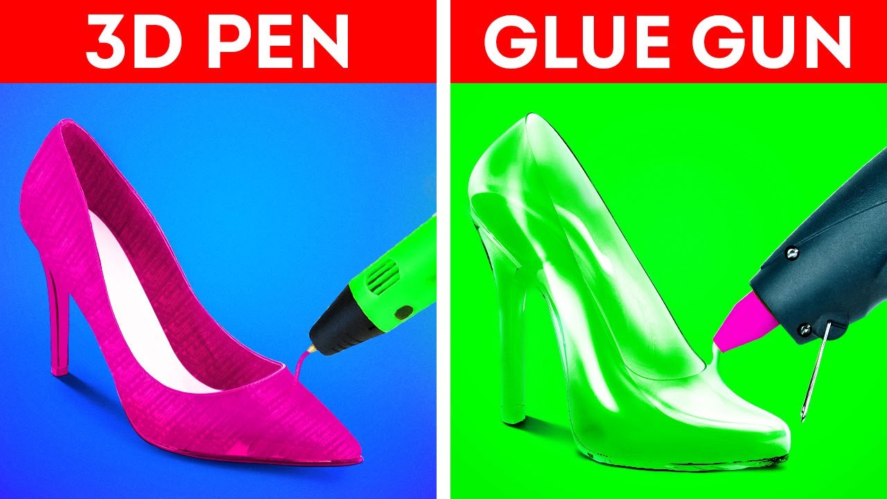 Hot glue VS 3D Pen || Amazing crafts for Home and Decor - YouTube