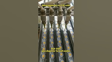 Led wall washer glue potting machine/led encapsulation machine with two part silicone /polyurethane