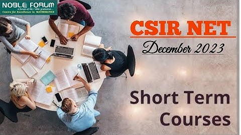 Short Term Course for CSIR NET December 2023 | #csirnetmaths | #nobleforum_onlineclass