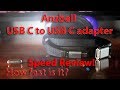 How fast? Ansbell Magnetic USB C to USB C Adapter Review