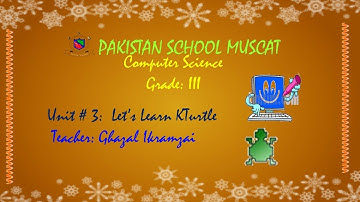 Grade: 3 - Computer Science (Unit # 3 - Let