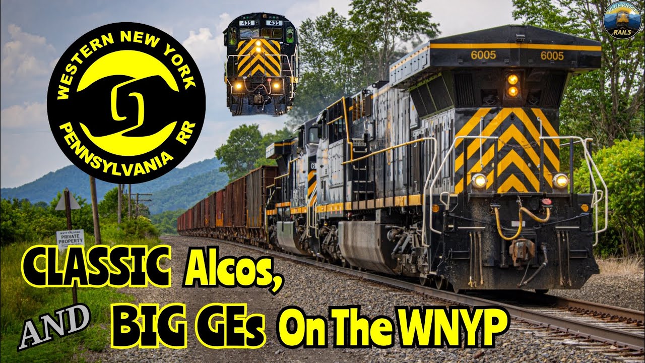 КЛАССИЧЕСКИЕ Alco и БОЛЬШИЕ GE на железной дороге Западного Нью-Йорка и Пенсильвании