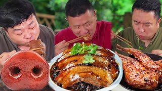 Little Fat Eats Vegetarian Dishs Today|Tiktok Video|Eating Spicy Food And Funny Pranks|Funny Mukbang