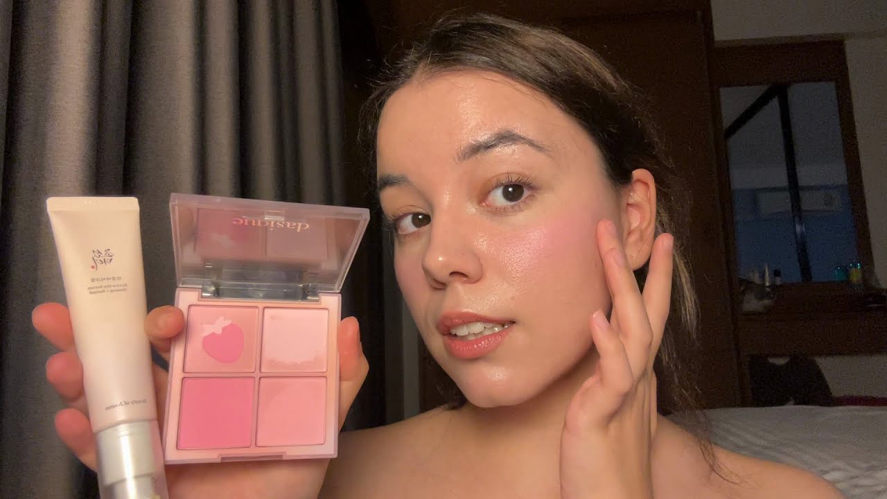 Ελληνικό ASMR | Σε κοιμίζω όσο σου δείχνω τα Κορεάτικα Προϊόντα Μακιγιάζ μου | K-Beauty | Tapping