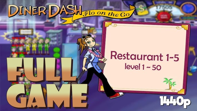 Diner Dash 2: Restaurant Rescue (PC) - FULL GAME 'Longplay' 1440p60  Walkthrough - No Commentary 