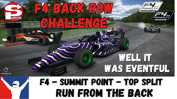 Running From The Back In The F4 at Summit Point