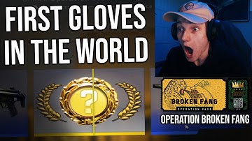 FIRST CS:GO "OPERATION BROKEN FANG" GLOVE OPENING!