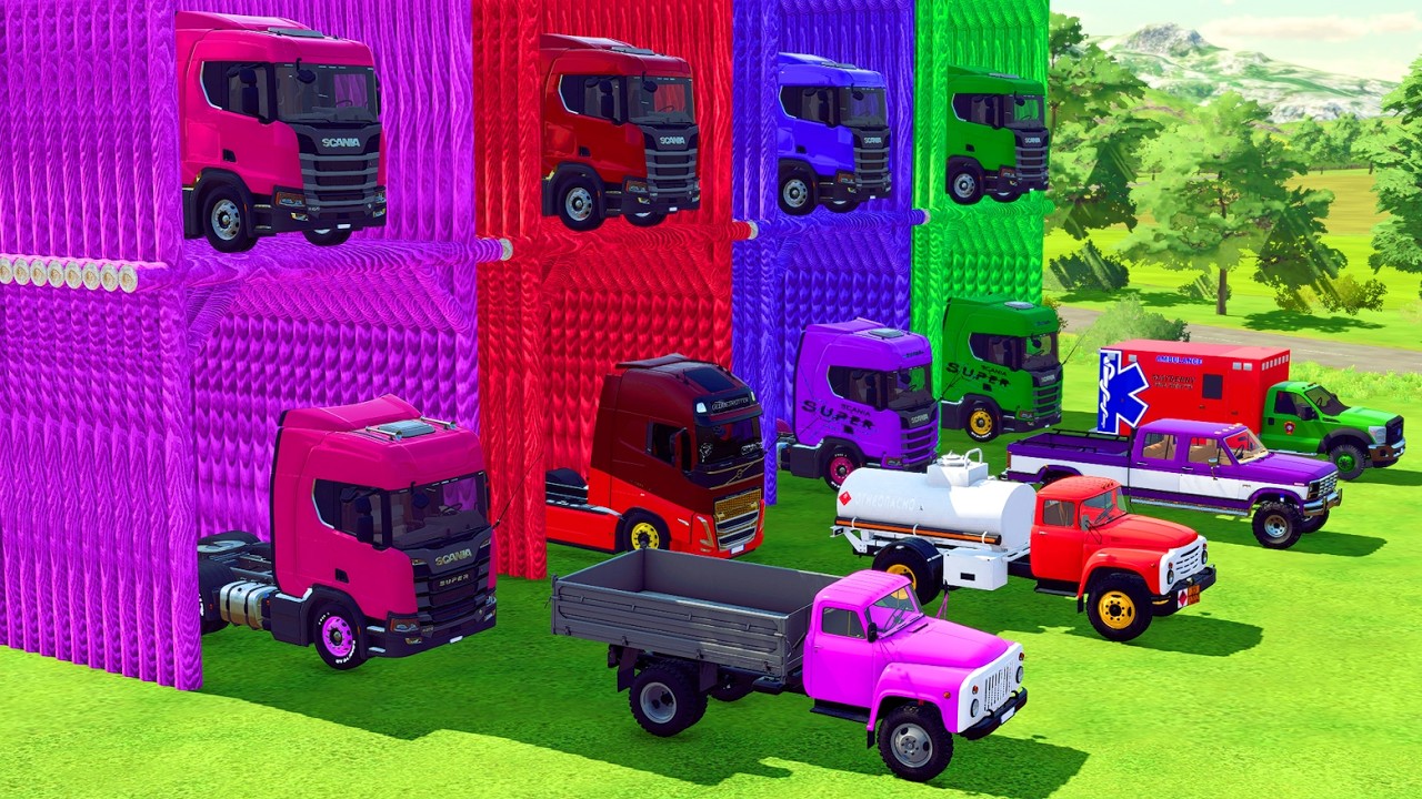 ALL EMERGENCY VEHICLES, POLICE CARS, EXCAVATOR, TIPPER TRUCK TRANSPORT TO GARAGE - FS22