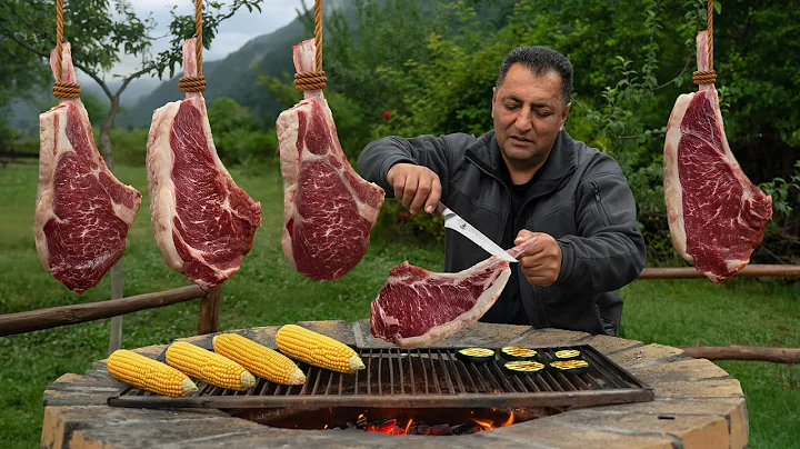 Grilling the JUICIEST Steaks in The Mountains! Wilderness BBQ thumbnail