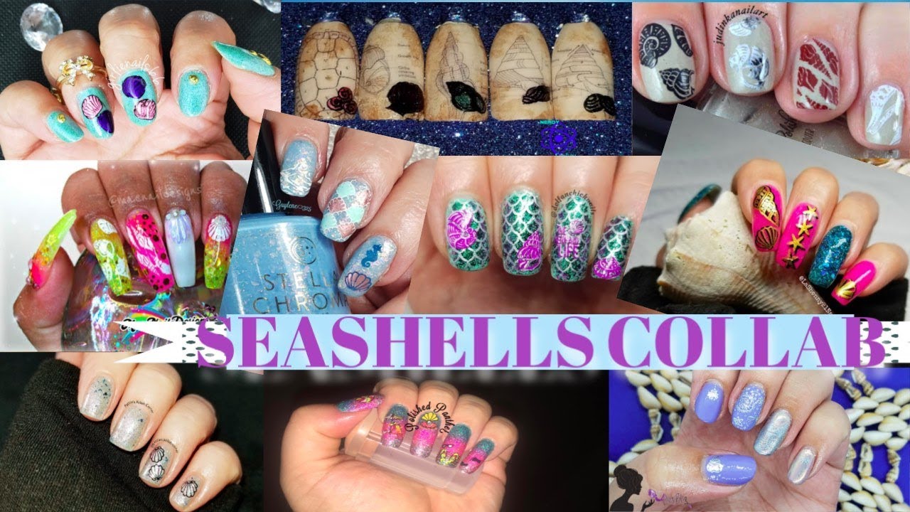 2. Seashell Nail Art - wide 4