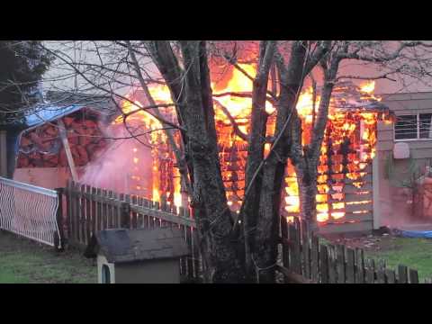 Neighbour's Shed Burning Down