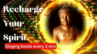 Reiki Music!(Singing bowls every 3 min) Heal Your Mind and Body with Powerful Meditation Music!