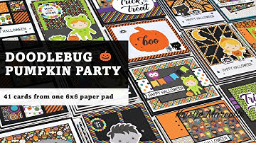 Doodlebug | Pumpkin Party | 41 cards from one 6x6 paper pad