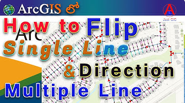 How to use flip for Line direction in ArcGIS|Flip in ArcGIS|Line Direction|Flip line feature|JastGIS