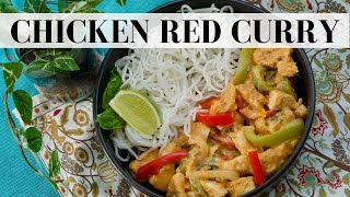 This RED CURRY CHICKEN MEAL Will Feed Your Family Using ONLY 2 Chicken Breasts!