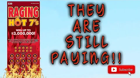 Another Win on the $30 Raging Hot 7's | $3,000,000 Top Prize | NJ Lottery
