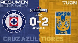 Resumen y goles | Cruz Azul 0-2 Tigres | Guard1anes 2020 Liga BBVA MX - J14 | TUDN