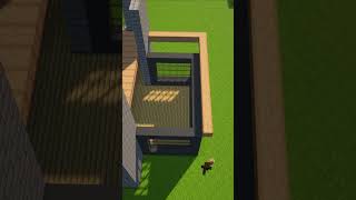 Easy Modern House Tutorial in Minecraft! 🏡 #gaming #minecraft #minecraftbuilding