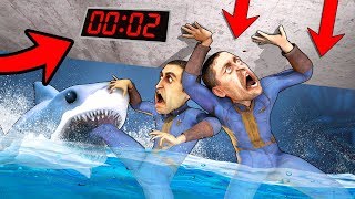 THE SHARK TRAP 😱 !! - WILL I ESCAPE THE CUBE? *ESCAPE ROOM* screenshot 5
