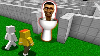 "스키비디 토일렛" 미로에 들어가면 죽어?? [괴물 미로] The maze of Skibidi toilet in minecraft screenshot 2