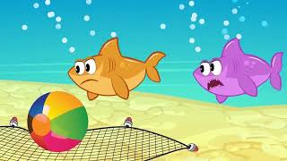 Baby Shark In Aquarium Funny Story Nursery Songs